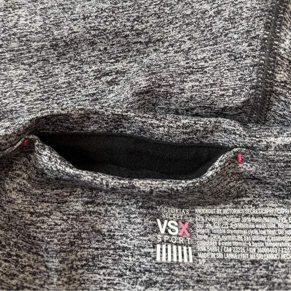 NWOT, Victoria's Secret, VSX Knockout Capri Sport Leggings, Small, Gray 🏃‍♀️‍➡️ - Picture 4 of 8